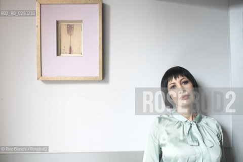 Rome March 27, 2014..Candida Morvillo, photographed in Rome, a columnist for the Corriere della Sera, signing on Corriere.it video under Pernientecandida. He directed the weekly Novella 2000. Published by Rizzoli this paper La Repubblica delle veline, Valmiki and vices of the girls of the tivvù from the 1950s to the present day. Won, in July 2006, the Ischia international journalism award Angelo Rizzoli as best journalist under 35 for print media and agencie/Candida Morvillo, fotografata a Roma, editorialista del Corriere della Sera, firma su “Corriere.it” la video rubrica “Pernientecandida”. Ha diretto il settimanale “Novella 2000”.  Ha pubblicato per Rizzoli il saggio La Repubblica delle veline, vita vezzi e vizi delle ragazze della tivvù dagli anni cinquanta ai giorni nostri. Ha vinto, nel luglio 2006, il Premio Ischia Internazionale di Giornalismo Angelo Rizzoli come miglior giornalista under 35 per la carta stampata e le agenzie..Photo: RINO BIANCHI ©Rino Bianchi/Rosebud2