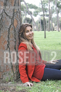 Rome April 28,2014..Valeria De Luca, a graduate in philosophy and law and became a lawyer, he made his debut in fiction with his novel Respira/Valeria De Luca, laureata in filosofia e giurisprudenza, avvocato, esordisce nella narrativa con il romanzo Respira..Photo: RINO BIANCHI ©Rino Bianchi/Rosebud2