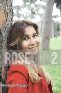 Rome April 28,2014..Valeria De Luca, a graduate in philosophy and law and became a lawyer, he made his debut in fiction with his novel Respira/Valeria De Luca, laureata in filosofia e giurisprudenza, avvocato, esordisce nella narrativa con il romanzo Respira..Photo: RINO BIANCHI ©Rino Bianchi/Rosebud2
