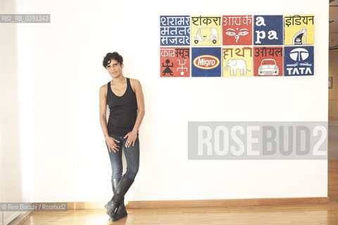 Rome May 6, 2014..Gabriella Kuruvilla, writer and painter, photographed in Rome/Gabriella Kuruvilla, scrittrice e pittrice, fotografata a Roma..Photo: RINO BIANCHI ©Rino Bianchi/Rosebud2