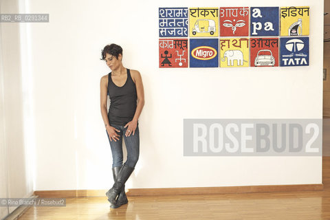 Rome May 6, 2014..Gabriella Kuruvilla, writer and painter, photographed in Rome/Gabriella Kuruvilla, scrittrice e pittrice, fotografata a Roma..Photo: RINO BIANCHI ©Rino Bianchi/Rosebud2
