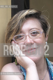 Rome Juin 10, 2014..Antonella Cilento, photographed in Rome, theatre writer and author/Antonella Cilento, fotografata a Roma, scrittrice e autrice di teatro..Photo: RINO BIANCHI ©Rino Bianchi/Rosebud2