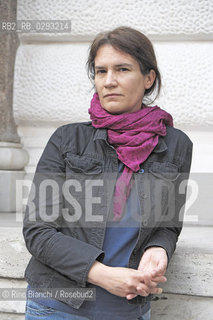 Rome June 18, 2014..Silvia Ballestra, photographed in Rome, discovered by Pier Vittorio Tondelli, began publishing novels, books of short stories and essays since 1991/Silvia Ballestra, fotografata a Roma, scrittrice Scoperta da Pier Vittorio Tondelli, ha iniziato a pubblicare romanzi, libri di racconti e saggi a partire dal 1991..Photo: RINO BIANCHI ©Rino Bianchi/Rosebud2