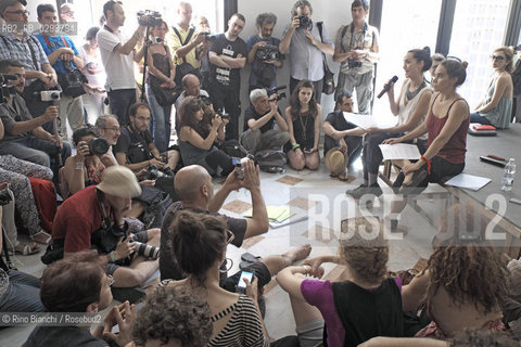 Rome August 11, 2014..The Teatro Valle is vacated after nearly three years of employment/Il Teatro Valle viene sgomberato dopo circa tre anni di occupazione..Photo: RINO BIANCHI ©Rino Bianchi/Rosebud2