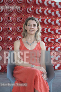 Rome August 7, 2014..Chiara Mezzalama, Italian writer, photographed at the MAXXI in Rome a few days before his transfer to Paris/Chiara Mezzalama, scrittrice italiana, fotografata a Roma al MAXXI qualche giorno prima del suo trasferimento a Parigi. .Photo: RINO BIANCHI ©Rino Bianchi/Rosebud2