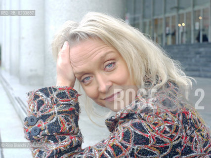 Rome December 5, 2010..Karin Alvtegen, among the most popular Scandinavian writers, photographed in Rome on the occasion of the presentation of his novel/Karin Alvtegen, tra le più apprezzate scrittrici scandinave, fotografata a Roma in occasione della presentazione del suo romanzo. .Photo: RINO BIANCHI ©Rino Bianchi/Rosebud2