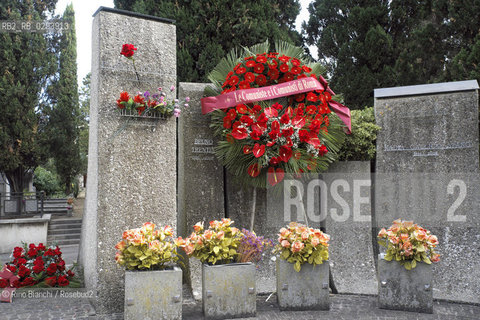 Rome August 21, 2014.The commemoration of Palmiro Togliatti, on the day of the 50th anniversary of his death, at the cemetery of Verano/..Photo: RINO BIANCHI ©Rino Bianchi/Rosebud2