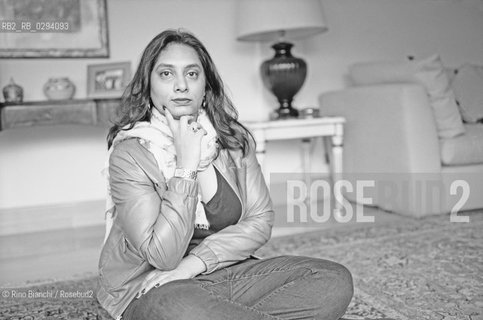Rome April 27, 2013..Bina Shah, photographed in Rome, Pakistani journalist and writer of fiction in English, author of four novels and two collections of short stories..Bina Shah, fotografata a Roma, giornalista e scrittrice pakistana di narrativa in lingua inglese, autrice di quattro romanzi e di due raccolte di racconti. .Photo: RINO BIANCHI ©Rino Bianchi/Rosebud2