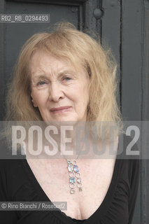 Rome September 10, 2014..Annie Ernaux, photographed in Rome, French writer, is researched and published worldwide/Annie Ernaux, fotografata a Roma, scrittrice francese, è studiata e pubblicata in tutto il mondo..Photo: RINO BIANCHI ©Rino Bianchi/Rosebud2