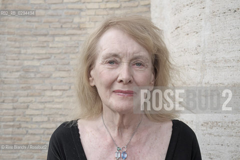 Rome September 10, 2014..Annie Ernaux, photographed in Rome, French writer, is researched and published worldwide/Annie Ernaux, fotografata a Roma, scrittrice francese, è studiata e pubblicata in tutto il mondo..Photo: RINO BIANCHI ©Rino Bianchi/Rosebud2