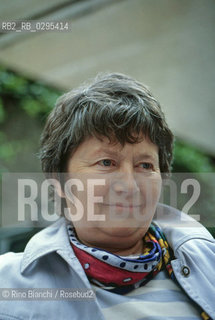 Roma 22 giugno 2000..Luce Irigaray, filosofa e saggista..Foto : Rino Bianchi ©Rino Bianchi/Rosebud2