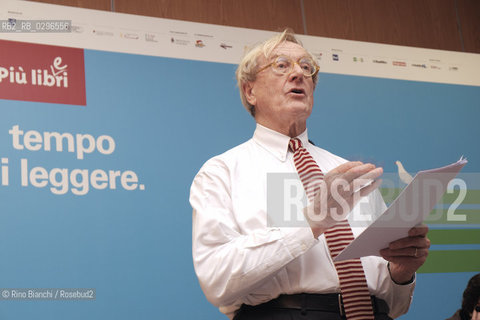 Rome, December 4 2014..Romano Montroni, bookseller, current President of the Center for the Book and Reading (Cepell) of the Ministry of Cultural Heritage and Activities/Romano Montroni, libraio, attuale Presidente del Centro per il Libro e la Lettura (Cepell) del Ministero dei Beni e delle Attività Culturali e del Turismo..Photo: RINO BIANCHI ©Rino Bianchi/Rosebud2