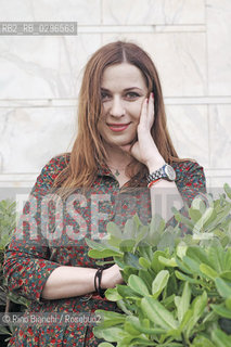Rome, December 6 2014..Marina Achmedova, photographed in Rome, the Russian journalist and writer, author of Krokodil, where he speaks of desomorphine novel, synthetic drug from the devastating effects/Marina Achmedova, fotografata a Roma, giornalista e scrittrice russa, autrice di Krokodil, romanzo dove parla della desomorfina, droga sintetica dagli effetti devastanti..Photo: RINO BIANCHI ©Rino Bianchi/Rosebud2