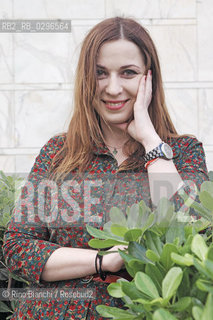 Rome, December 6 2014..Marina Achmedova, photographed in Rome, the Russian journalist and writer, author of Krokodil, where he speaks of desomorphine novel, synthetic drug from the devastating effects/Marina Achmedova, fotografata a Roma, giornalista e scrittrice russa, autrice di Krokodil, romanzo dove parla della desomorfina, droga sintetica dagli effetti devastanti..Photo: RINO BIANCHI ©Rino Bianchi/Rosebud2