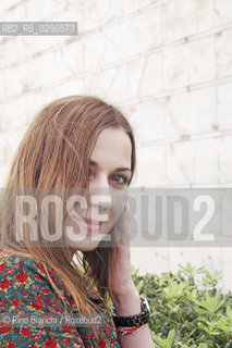 Rome, December 6 2014..Marina Achmedova, photographed in Rome, the Russian journalist and writer, author of Krokodil, where he speaks of desomorphine novel, synthetic drug from the devastating effects/Marina Achmedova, fotografata a Roma, giornalista e scrittrice russa, autrice di Krokodil, romanzo dove parla della desomorfina, droga sintetica dagli effetti devastanti..Photo: RINO BIANCHI ©Rino Bianchi/Rosebud2