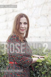 Rome, December 6 2014..Marina Achmedova, photographed in Rome, the Russian journalist and writer, author of Krokodil, where he speaks of desomorphine novel, synthetic drug from the devastating effects/Marina Achmedova, fotografata a Roma, giornalista e scrittrice russa, autrice di Krokodil, romanzo dove parla della desomorfina, droga sintetica dagli effetti devastanti..Photo: RINO BIANCHI ©Rino Bianchi/Rosebud2
