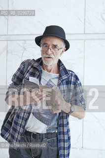 Rome, December 8 2014..Marcello Baraghini, photographed in Rome, editor and star of battles for civil rights, is the editorial director of Stampa Alternativa/Nuovi Equilibri/Marcello Baraghini, fotografato a Roma, editore e protagonista di battaglie per i diritti civili, è direttore editoriale di Stampa Alternativa/Nuovi Equilibri..Photo: RINO BIANCHI ©Rino Bianchi/Rosebud2