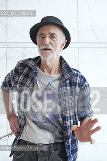 Rome, December 8 2014..Marcello Baraghini, photographed in Rome, editor and star of battles for civil rights, is the editorial director of Stampa Alternativa/Nuovi Equilibri/Marcello Baraghini, fotografato a Roma, editore e protagonista di battaglie per i diritti civili, è direttore editoriale di Stampa Alternativa/Nuovi Equilibri..Photo: RINO BIANCHI ©Rino Bianchi/Rosebud2