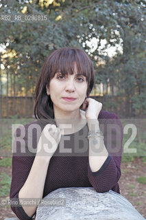 Rome, December 12 2014..Nadia Terranova, photographed in Rome, writer. Publishes stories for both large and small stories for several publishers and his books have won awards including the Premio Napoli, the Prize Laura Orvieto, the Prize Mariele Ventre, but considering rewarded each time a child goes to her and points out something about a book/Nadia Terranova, fotografata a Roma, scrittrice. Pubblica sia storie per grandi che storie per piccoli per diversi editori e i suoi libri hanno ottenuto riconoscimenti tra cui il Premio Napoli, il Premio Laura Orvieto, il premio Mariele Ventre, ma si considera premiata ogni volta che un bambino va da lei e le fa notare qualcosa su un suo libro..Photo: RINO BIANCHI ©Rino Bianchi/Rosebud2