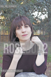 Rome, December 12 2014..Nadia Terranova, photographed in Rome, writer. Publishes stories for both large and small stories for several publishers and his books have won awards including the Premio Napoli, the Prize Laura Orvieto, the Prize Mariele Ventre, but considering rewarded each time a child goes to her and points out something about a book/Nadia Terranova, fotografata a Roma, scrittrice. Pubblica sia storie per grandi che storie per piccoli per diversi editori e i suoi libri hanno ottenuto riconoscimenti tra cui il Premio Napoli, il Premio Laura Orvieto, il premio Mariele Ventre, ma si considera premiata ogni volta che un bambino va da lei e le fa notare qualcosa su un suo libro..Photo: RINO BIANCHI ©Rino Bianchi/Rosebud2