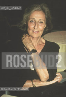 Rome, July 4, 1997..Rosetta Loy, photographed in Rome at the Premio Strega, a writer, is part of the Generation of the Thirties, along with some of the best known names in Italian literature. Author of numerous novels, has also won literary awards/Rosetta Loy, fotografata a Roma al Premio Strega, scrittrice, fa parte della Generazione degli anni trenta, insieme ad alcuni dei più conosciuti nomi della letteratura italiana. Autrice di numerosi romanzi, è anche vincitrice di premi letterari..Photo: RINO BIANCHI ©Rino Bianchi/Rosebud2
