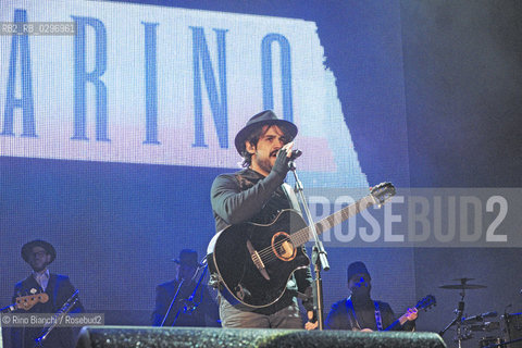 Rome December 31, 2014..Alessandro Mannarino, songwriter, with the band during the New Years concert at the Circo Massimo in Rome/Alessandro Mannarino, cantautore, con la band durante il concerto di Capodanno al Circo Massimo a Roma..Photo: RINO BIANCHI ©Rino Bianchi/Rosebud2