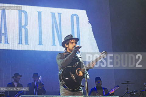 Rome December 31, 2014..Alessandro Mannarino, songwriter, with the band during the New Years concert at the Circo Massimo in Rome/Alessandro Mannarino, cantautore, con la band durante il concerto di Capodanno al Circo Massimo a Roma..Photo: RINO BIANCHI ©Rino Bianchi/Rosebud2