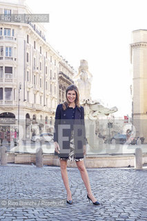 Rome February 2, 2015..The actress Vittoria Puccini photographed in Rome in front of the fountain Bernini at the presentation of fiction LOriana/Lattrice Vittoria Puccini fotografata a Roma davanti la fontana del Bernini in occasione della presentazione della fiction LOriana..Photo: RINO BIANCHI ©Rino Bianchi/Rosebud2