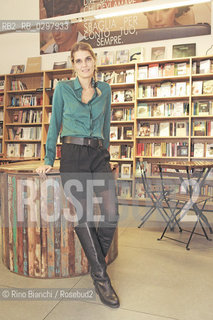Rome February 5, 2015..Claudia Zanella, photographed in Rome within the library Fandango, actress and writer newcomer with Tu e nessunaltra/Claudia Zanella, fotografata a Roma allinterno della libreria Fandango, attrice e scrittrice esordiente con Tu e nessunaltra..Photo: RINO BIANCHI ©Rino Bianchi/Rosebud2