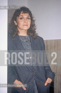 Rome June 24, 1994..Paola Italia, philologist, Italianist, essayist, scholar of Dante, Leopardi and Gadda, photographed in Rome/Paola Italia, filologa, italianista, saggista,  studiosa di Gadda, Leopardi e Dante, fotografata a Roma..Photo: RINO BIANCHI ©Rino Bianchi/Rosebud2