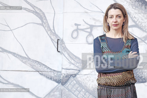 Rome February 20, 2015..Chiara Mezzalama, writer, photographed in Rome in Trastevere district/Chiara Mezzalama, scrittrice, fotografata a Roma nel quartiere Trastevere..Photo: RINO BIANCHI ©Rino Bianchi/Rosebud2