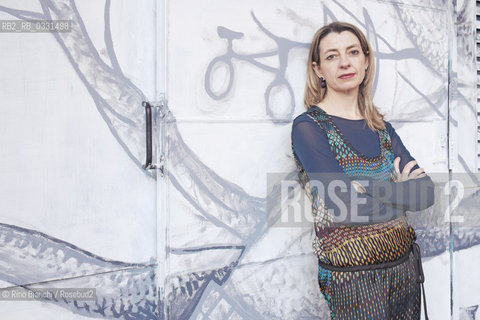 Rome February 20, 2015..Chiara Mezzalama, writer, photographed in Rome in Trastevere district/Chiara Mezzalama, scrittrice, fotografata a Roma nel quartiere Trastevere..Photo: RINO BIANCHI ©Rino Bianchi/Rosebud2