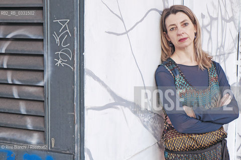 Rome February 20, 2015..Chiara Mezzalama, writer, photographed in Rome in Trastevere district/Chiara Mezzalama, scrittrice, fotografata a Roma nel quartiere Trastevere..Photo: RINO BIANCHI ©Rino Bianchi/Rosebud2