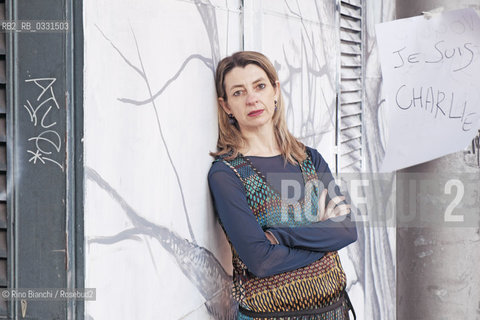 Rome February 20, 2015..Chiara Mezzalama, writer, photographed in Rome in Trastevere district/Chiara Mezzalama, scrittrice, fotografata a Roma nel quartiere Trastevere..Photo: RINO BIANCHI ©Rino Bianchi/Rosebud2