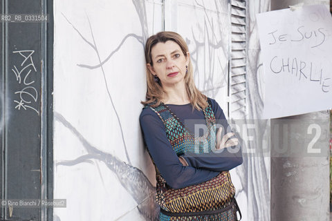 Rome February 20, 2015..Chiara Mezzalama, writer, photographed in Rome in Trastevere district/Chiara Mezzalama, scrittrice, fotografata a Roma nel quartiere Trastevere..Photo: RINO BIANCHI ©Rino Bianchi/Rosebud2