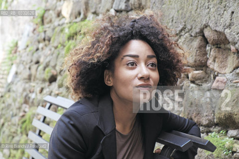 Rome February 18, 2015..Gamey Guilavogui Malatesta, actress, photographed in Rome in the park of Villa Celimontana/Gamey Guilavogui Malatesta, attrice, fotografata a Roma nel parco di Villa Celimontana..Photo: RINO BIANCHI ©Rino Bianchi/Rosebud2