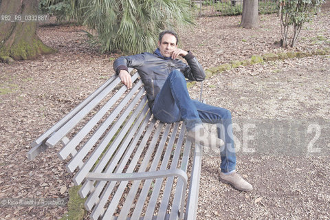 Rome March 23, 2015..Ahmed Hafiene, photographed in Rome in the park of Villa Celimontana, actor of Tunisian origin, David di Donatello Award for Best Actor for La giusta distanza (2007) by Carlo Mazzacurati/Ahmed Hafiene, fotografato a Roma nel parco di Villa Celimontana, attore di origine tunisina, premio David di Donatello come migliore attore per La giusta distanza (2007) di Carlo Mazzacurati..Photo: RINO BIANCHI ©Rino Bianchi/Rosebud2