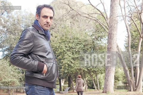 Rome March 23, 2015..Ahmed Hafiene, photographed in Rome in the park of Villa Celimontana, actor of Tunisian origin, David di Donatello Award for Best Actor for La giusta distanza (2007) by Carlo Mazzacurati/Ahmed Hafiene, fotografato a Roma nel parco di Villa Celimontana, attore di origine tunisina, premio David di Donatello come migliore attore per La giusta distanza (2007) di Carlo Mazzacurati..Photo: RINO BIANCHI ©Rino Bianchi/Rosebud2