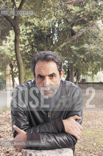 Rome March 23, 2015..Ahmed Hafiene, photographed in Rome in the park of Villa Celimontana, actor of Tunisian origin, David di Donatello Award for Best Actor for La giusta distanza (2007) by Carlo Mazzacurati/Ahmed Hafiene, fotografato a Roma nel parco di Villa Celimontana, attore di origine tunisina, premio David di Donatello come migliore attore per La giusta distanza (2007) di Carlo Mazzacurati..Photo: RINO BIANCHI ©Rino Bianchi/Rosebud2