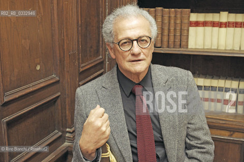 Rome March 25, 2015..Paolo Fabbri, photographed in Rome, semiotician and essayist/Paolo Fabbri, fotografato a Roma, semiologo e saggista..Photo: RINO BIANCHI ©Rino Bianchi/Rosebud2