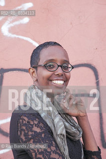 Rome April 20, 2015..Igiaba Scego, journalist and writer, photographed in Rome in the district of Pigneto/Igiaba Scego, giornalista e scrittrice, fotografata a Roma nel quartiere del Pigneto..Photo: RINO BIANCHI ©Rino Bianchi/Rosebud2