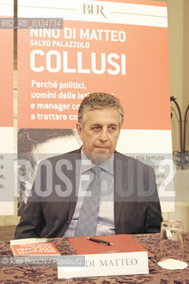 Rome May 12, 2015..Nino Di Matteo, anti-Mafia prosecutor in Palermo, author of Collusi, photographed in Rome/Nino Di Matteo, procuratore antimafia a Palermo, autore del libro Collusi, fotografato a Roma..Photo: RINO BIANCHI ©Rino Bianchi/Rosebud2