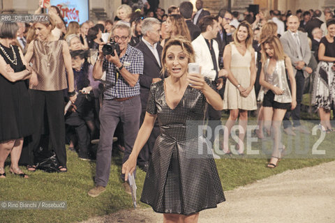 Rome Ninfeo of Villa Giulia, July 2, 2015..Paola Minaccioni, comedienne, photographed at the Premio Strega/Paola Minaccioni, attrice comica, fotografata al Premio Strega..Photo: RINO BIANCHI ©Rino Bianchi/Rosebud2