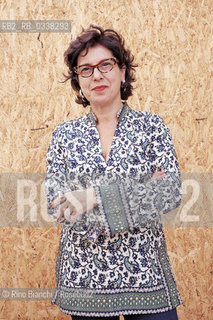 LAquila September 6, 2015..Il jazz italiano per LAquila..Ada Montellanico, singer, photographed in LAquila in front of the entrance to a construction site in the Piazza Gesuiti/Ada Montellanico, cantante, fotografata a LAquila davanti lingresso di un cantiere in Piazza Gesuiti..Photo: RINO BIANCHI ©Rino Bianchi/Rosebud2