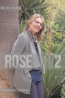 Rome October 1, 2015..Sara Rattaro, writer and novelist, winner of the Premio Bancarella 2015, photographed in Rome in the garden of the Istituto centrale della patologia del libro/Sara Rattaro, scrittrice e romanziera, vincitrice del Premio Bancarella 2015, fotografata a Roma nel giardino dellIstituto centrale della patologia del libro..Photo: RINO BIANCHI ©Rino Bianchi/Rosebud2