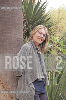 Rome October 1, 2015..Sara Rattaro, writer and novelist, winner of the Premio Bancarella 2015, photographed in Rome in the garden of the Istituto centrale della patologia del libro/Sara Rattaro, scrittrice e romanziera, vincitrice del Premio Bancarella 2015, fotografata a Roma nel giardino dellIstituto centrale della patologia del libro..Photo: RINO BIANCHI ©Rino Bianchi/Rosebud2