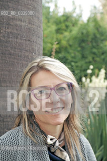 Rome October 1, 2015..Sara Rattaro, writer and novelist, winner of the Premio Bancarella 2015, photographed in Rome in the garden of the Istituto centrale della patologia del libro/Sara Rattaro, scrittrice e romanziera, vincitrice del Premio Bancarella 2015, fotografata a Roma nel giardino dellIstituto centrale della patologia del libro..Photo: RINO BIANCHI ©Rino Bianchi/Rosebud2