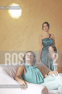 Civitanova del Sannio(IS) August 24, 2015..The designer Roma Concetta Sarachella, fashion Sara Cetty, photographed with model Elda Leva in a baronial palace of Civitanova del Sannio/La stilista rom Concetta Sarachella, nella moda Sara Cetty, fotografata con la modella Elda Leva in un palazzo baronale di Civitanova del Sannio..Photo: RINO BIANCHI ©Rino Bianchi/Rosebud2