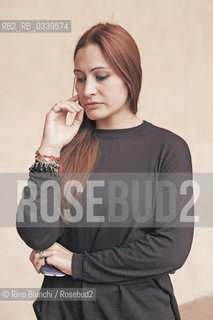 Fondi October 4, 2015..Melania Panico, poet, photographed in Fondi/Melania Panico, poetessa, fotografata a Fondi..Photo: RINO BIANCHI ©Rino Bianchi/Rosebud2