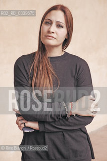 Fondi October 4, 2015..Melania Panico, poet, photographed in Fondi/Melania Panico, poetessa, fotografata a Fondi..Photo: RINO BIANCHI ©Rino Bianchi/Rosebud2